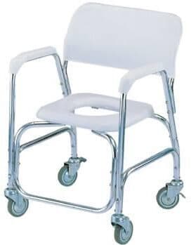 Silla Sanitaria de Aluminio con Ruedas