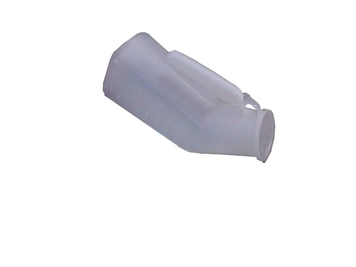 Orinal masculino de plástico con tapa