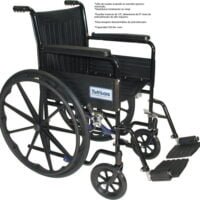 Silla de Ruedas Tuffcare Esmalte con Descansapies